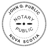 (image for) Nova Scotia Notary Stamp - 1 5/8"